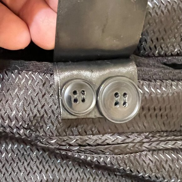 H&M Mens Slim Fit Black Blazer Size 42R 2-Button Closure Notch Lapel Career - Picture 10 of 16